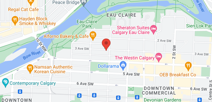 map of 704 701 3 Avenue SW